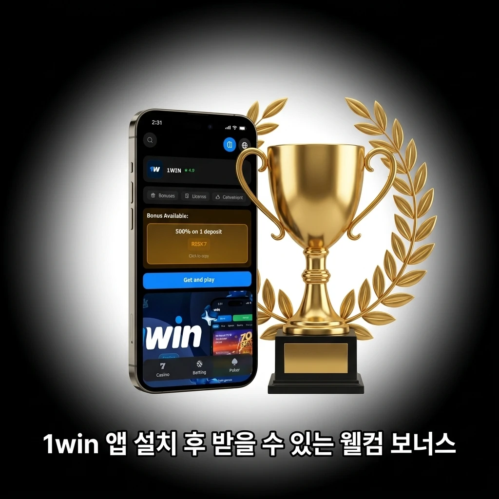 1win 앱 설치 후 신규 회원 웰컴 보너스 최대 500% 및 500 프리 스핀 혜택 안내
