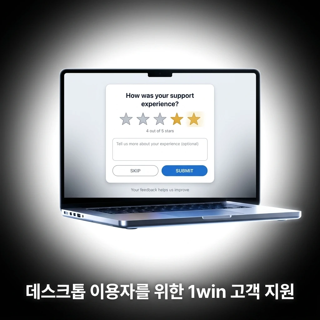 1win 데스크톱 고객 지원 채널 안내 - 라이브 채팅, 이메일, 소셜 미디어, FAQ 페이지