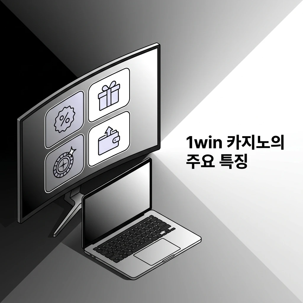 1win 카지노 주요 특징: 다양한 결제수단, 보너스, 모바일 앱, 검증된 게임사, 24시간 고객지원