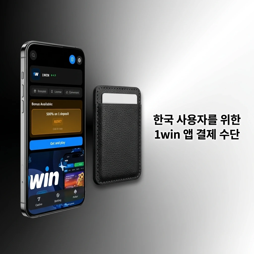 1win 앱 한국 결제 수단: 계좌이체, Visa, MasterCard, 암호화폐, 전자지갑 입출금 안내