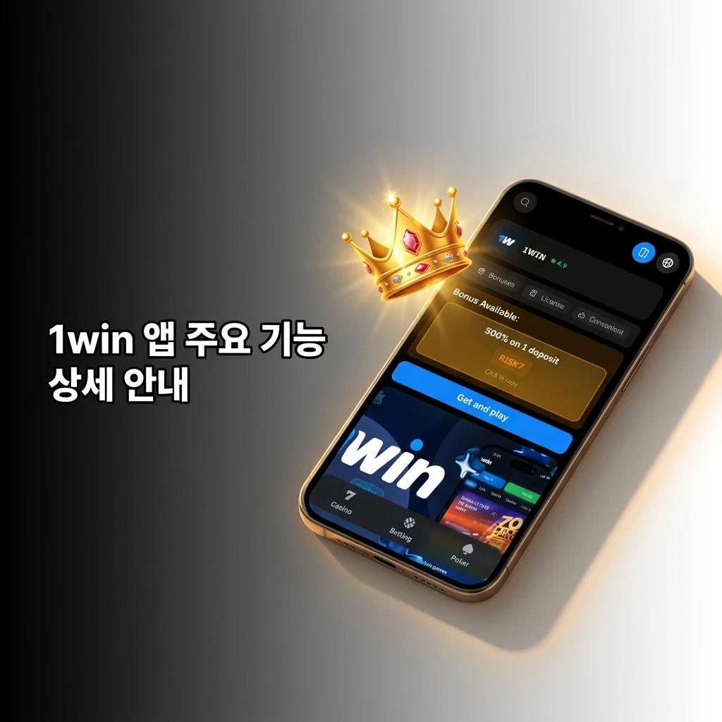 1win 앱 주요 기능: 라이브 베팅, 카지노 5000개 게임, 입출금, 알림, 계정 관리 통합 플랫폼