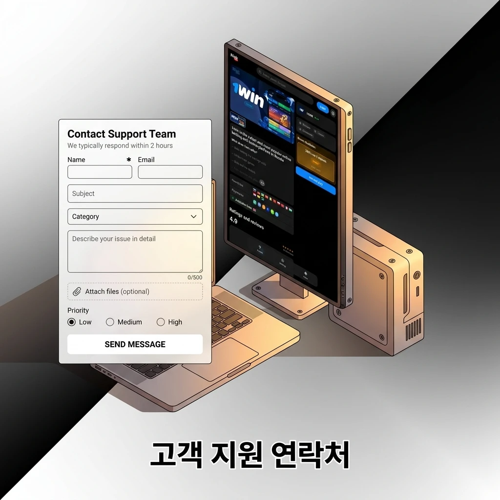 1win 고객 지원 연락처 안내 - 라이브 채팅, 이메일, 텔레그램, 소셜 미디어 문의 방법