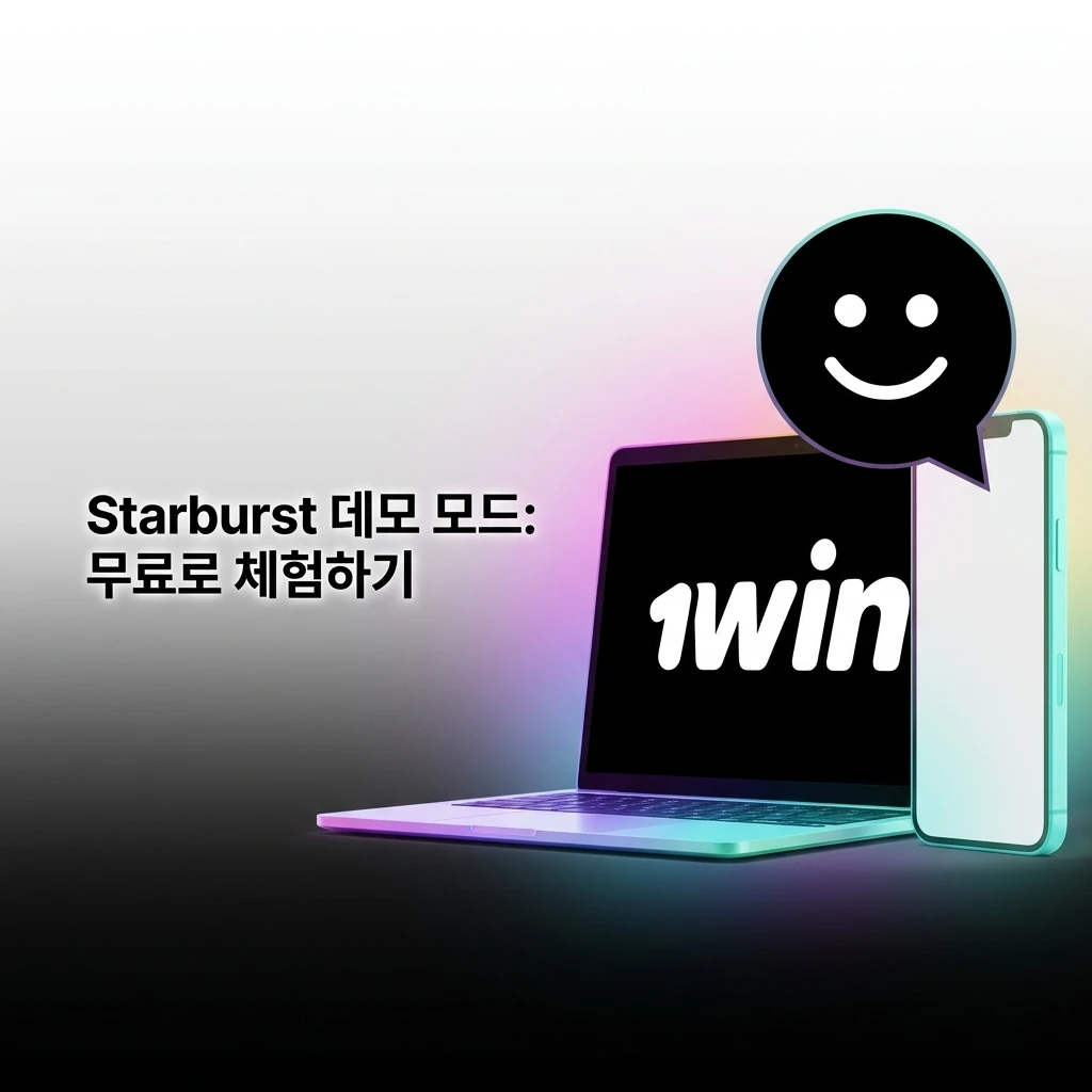 1win Starburst 데모 모드 무료 체험 화면, 와일드 심볼과 페이라인 구조 확인 가능