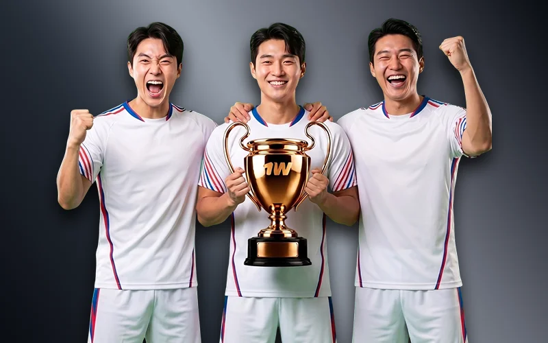1win 웹사이트에서 한국 국가대표팀 경기 결과를 예측해 보세요.